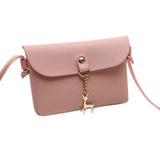 xiniu New Arrive Famous Design Vintage Luxury Fashion Women's Vintage Small Deer Pendant Leather Crossbody Shoulder Bag