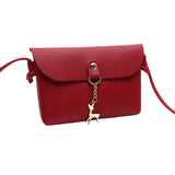 xiniu New Arrive Famous Design Vintage Luxury Fashion Women's Vintage Small Deer Pendant Leather Crossbody Shoulder Bag