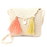 THINKTHENDO Casual Shoulder Bag Needles Knitted Bags Tassel Crossbody Bag for Girls Children 3 Color