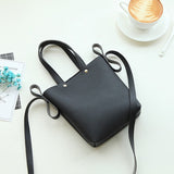 INHO CHANCY Fashion Litchi Grain PU Leather Small Women Bucket Handbag Female Mobile Shoulder Messenger Bag Bolsa Feminina Sac