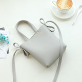 INHO CHANCY Fashion Litchi Grain PU Leather Small Women Bucket Handbag Female Mobile Shoulder Messenger Bag Bolsa Feminina Sac