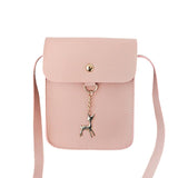 Women's Vintage Small Deer Pendant Leather Crossbody Shoulder Bag Zero Bag Flap Bag Dropshipping Wholesale #Y