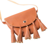 Women's Handbags New Lovely Kids Girls  Leather Tassel Small  Shoulder Messenger Bag Purses Women Bag Bags A9