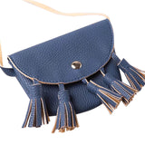 Women's Handbags New Lovely Kids Girls  Leather Tassel Small  Shoulder Messenger Bag Purses Women Bag Bags A9