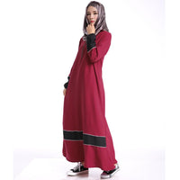 Wholesale 2017 adult new Muslim abayas chiffon dress spell color dress Islamic Turkey Buggy Pakistani muslim dress w848